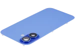 Iphone 16 ile Uyumlu Arka Cam Çelik Plakalı Kablosuz NFC Şarj MagSafe Mıknatıs ve El Feneri Esnek ile Uyumlu Full  Ultramarine - Görsel 5