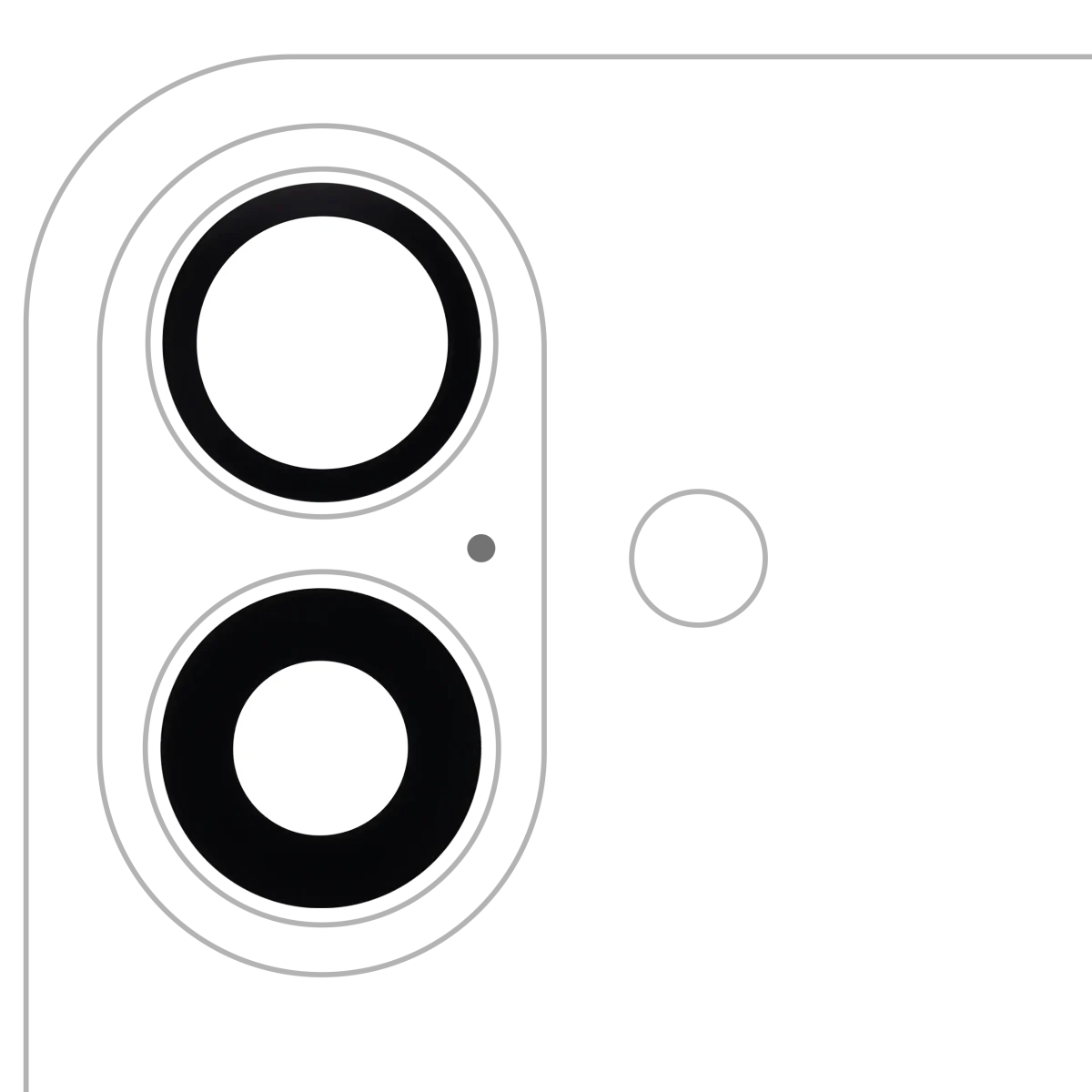 Iphone 16 ile Uyumlu Arka Kamera Servis Paket Orjinal Ürün Lensi Sadece Cam Yapışkanlı / 16 Plus ile Uyumlu 2 Parça Set Gerçek Safir Premium