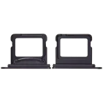 Iphone 16 ile Uyumlu Çift Sim Kart Tepsisi / 16 Plus Siyah ile Uyumlu - Görsel 2
