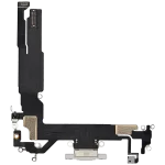 Iphone 16 ile Uyumlu Şarj Portu Esnek Kablosu Aftermarket Plus ile Uyumlu Beyaz - Görsel 3