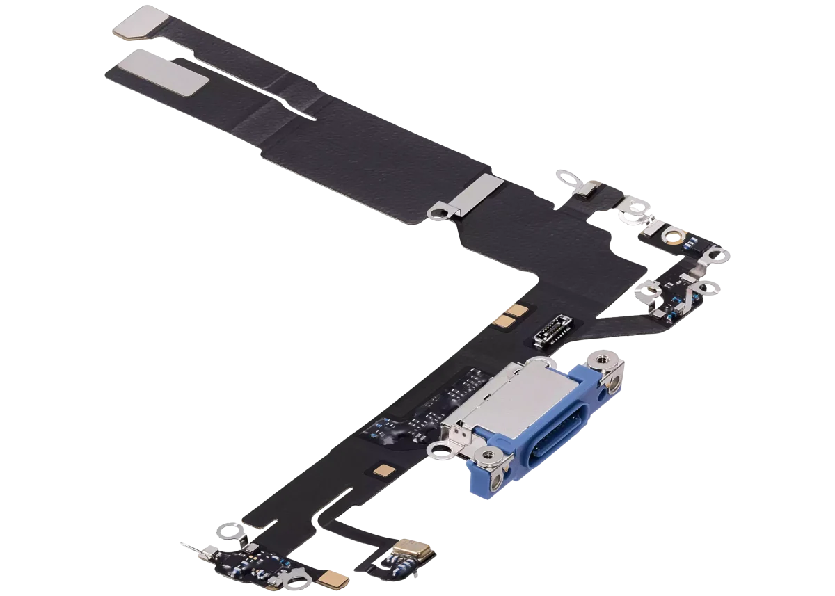 Iphone 16 ile Uyumlu Şarj Portu Esnek Kablosu Premium Ultramarine ile Uyumlu - Görsel 3