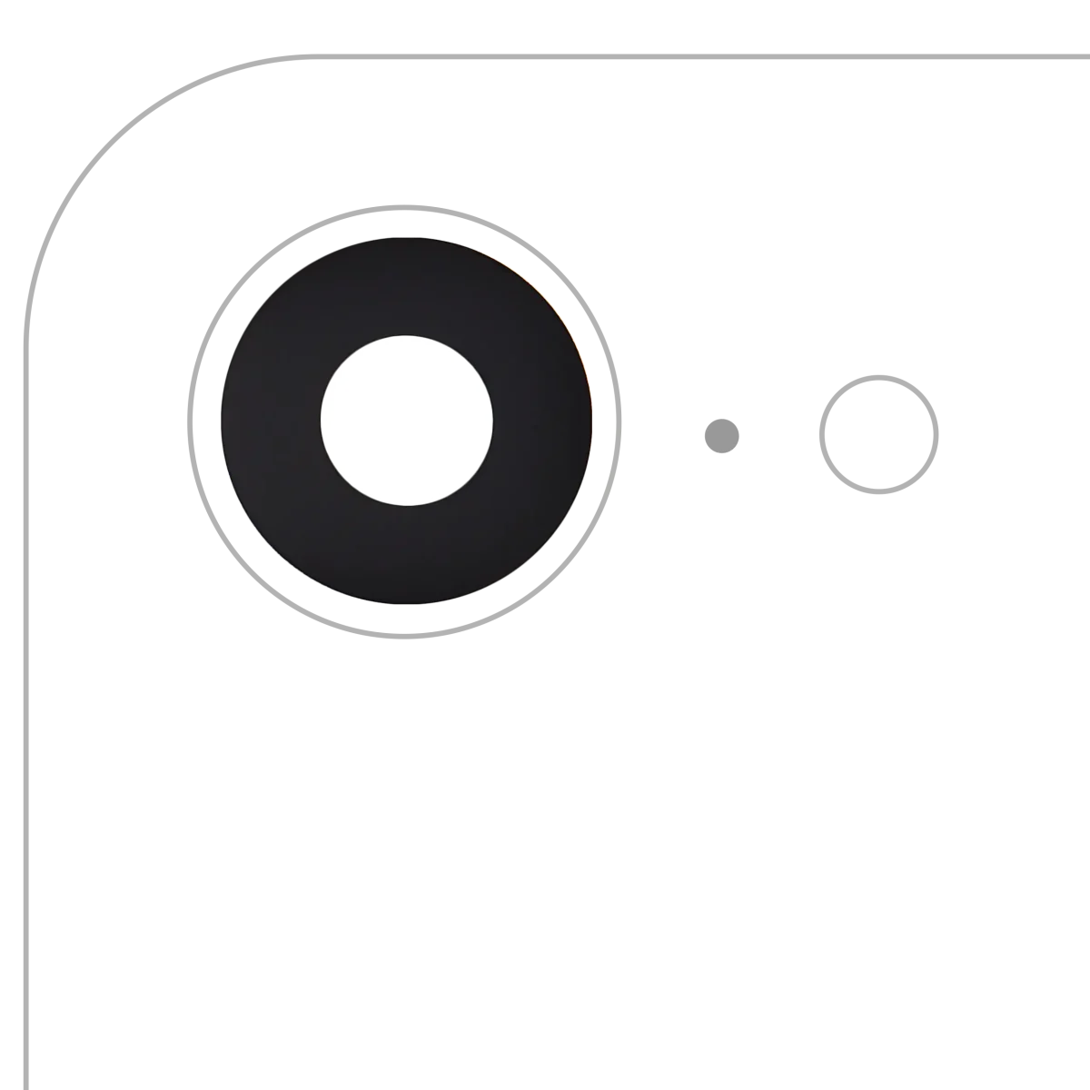 Iphone 16e ile Uyumlu Arka Kamera Servis Paket Orjinal Ürün Lensi Sadece Cam Yapışkanlı Gerçek Safir Premium - Görsel 2