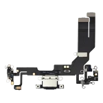Iphone 16e ile Uyumlu Şarj Portu Girişli Mifrofon Filmi Şarj Filmi (Orijinal Servis Ürün) Siyah