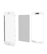 Iphone 8 Plus ile Uyumlu Çerçeveli Cam ve OCA Önceden Takılmış Beyaz Premium / 3'ü 1 arada 2 Paket ile Uyumlu - Görsel 3
