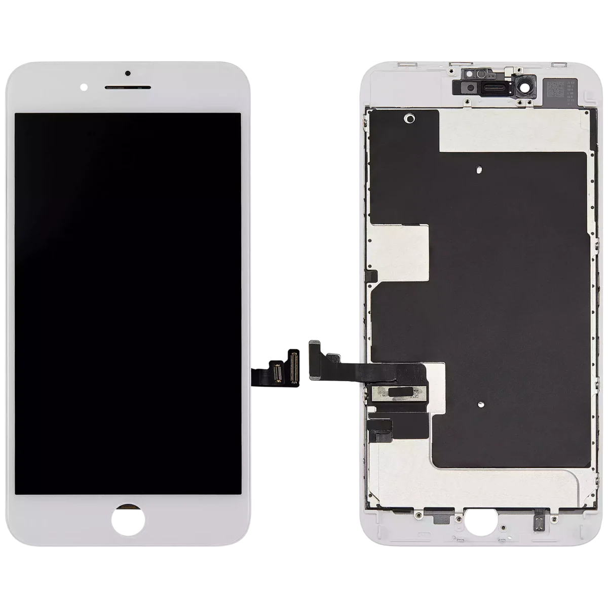 Iphone 8 Plus ile Uyumlu Ekran Dokunmatik Üst Camı Değişmiş Beyaz - Görsel 2