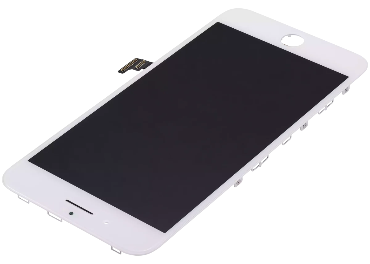 Iphone 8 Plus ile Uyumlu Ekran Dokunmatik Üst Camı Değişmiş Beyaz - Görsel 3