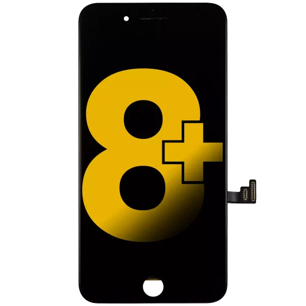 Iphone 8 Plus ile Uyumlu Ekran Dokunmatik Üst Camı Değişmiş Siyah