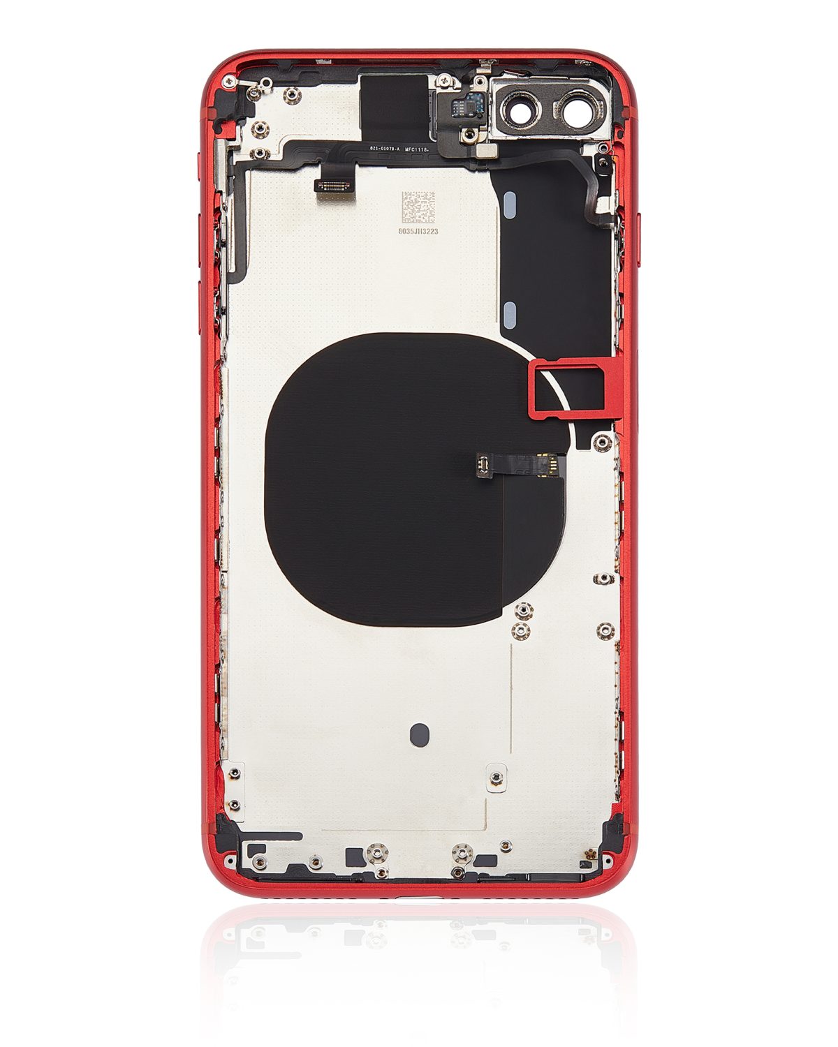 Iphone 8 Plus ile Uyumlu Kasa Bileşenler Önceden Takılmış Kırmızı ile Uyumlu Kasa - Görsel 3