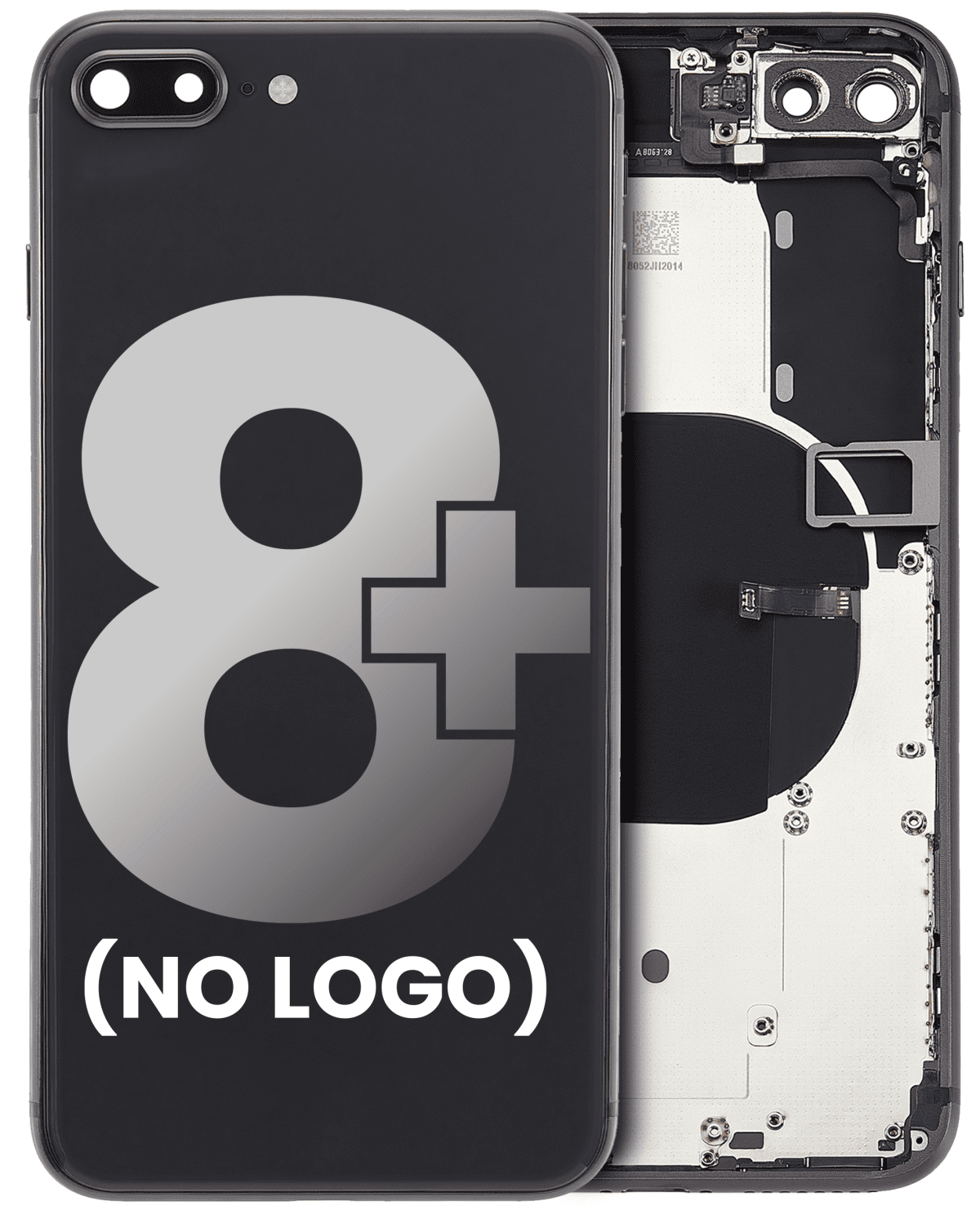 Iphone 8 Plus ile Uyumlu Kasa Bileşenler Önceden Takılmış Uzay Grisi ile Uyumlu Kasa