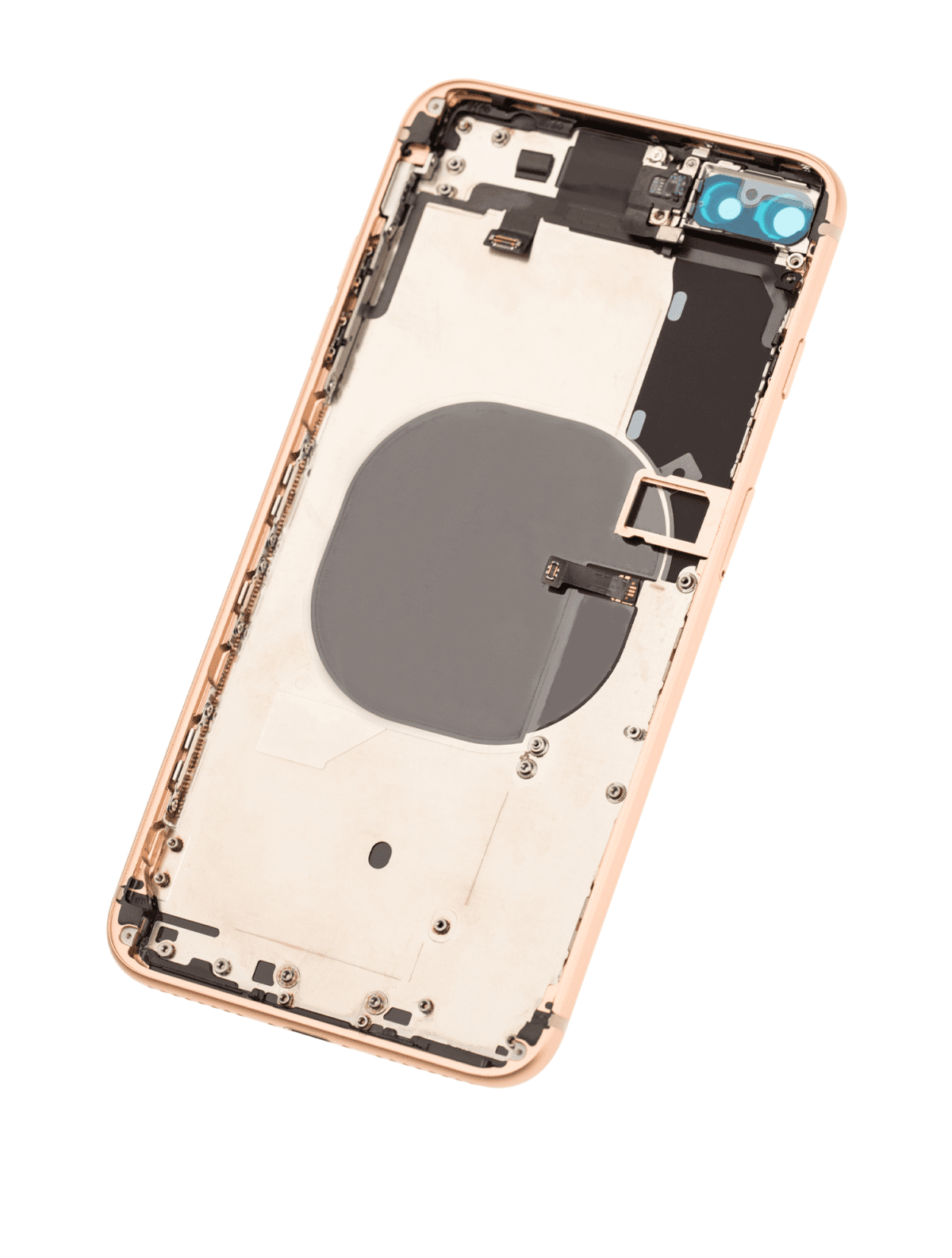 Iphone 8 Plus ile Uyumlu Kasa Bileşenler Önceden Takılmış ile Uyumlu Kasa  Gold - Görsel 4