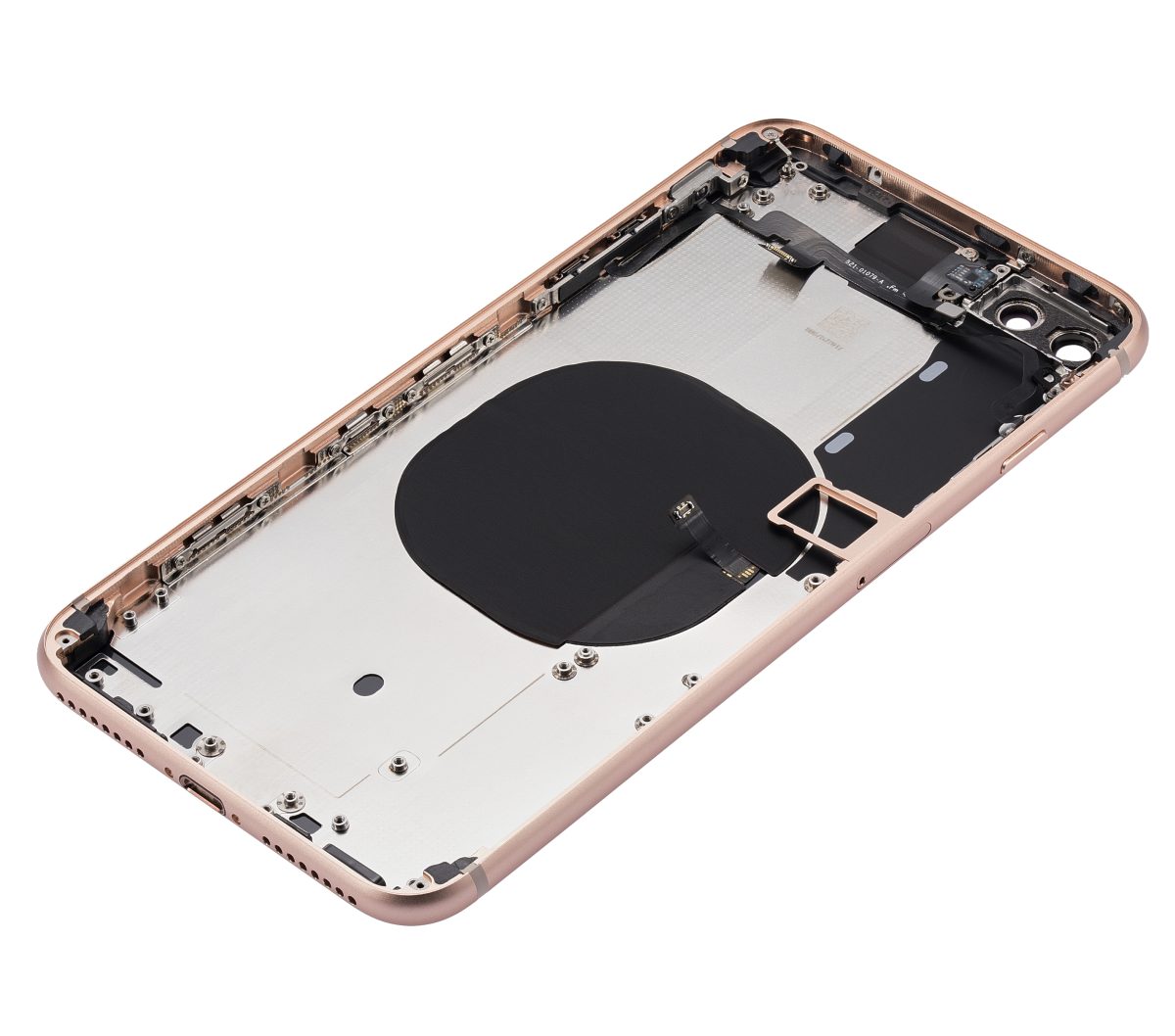 Iphone 8 Plus ile Uyumlu Kasa Bileşenler Önceden Takılmış ile Uyumlu Kasa Gold - Görsel 5