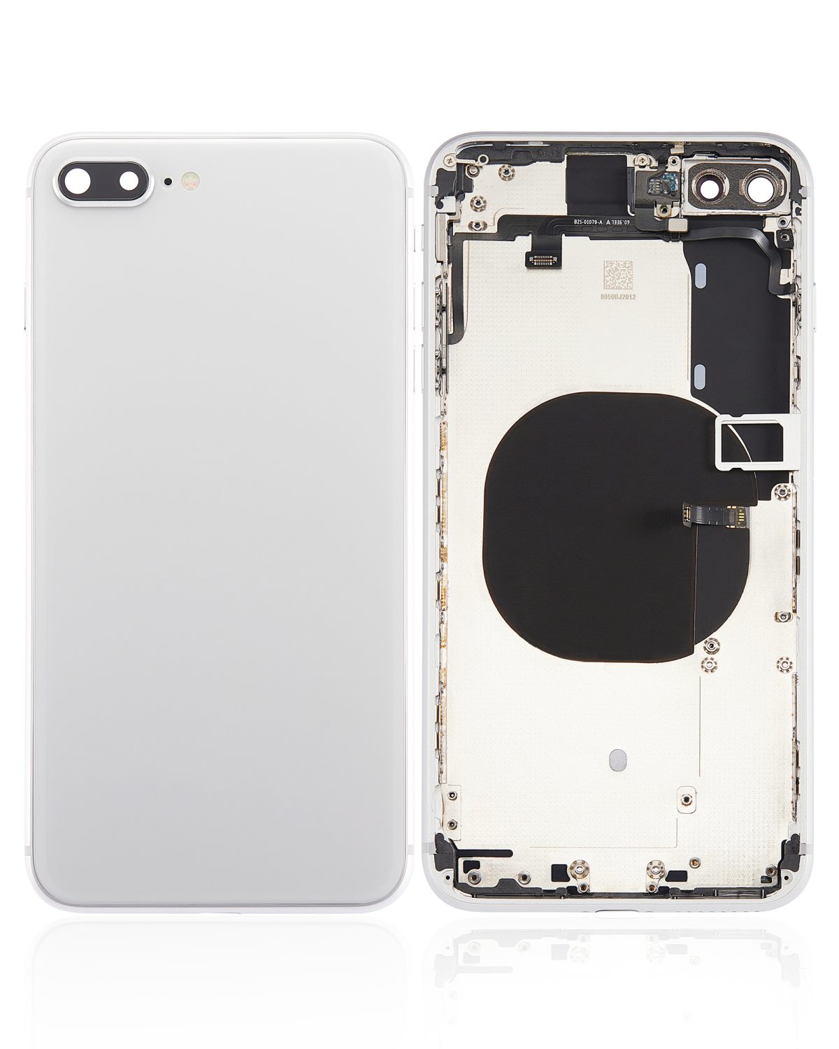 Iphone 8 Plus ile Uyumlu Kasa Bileşenler Önceden Takılmış ile Uyumlu Kasa Gümüş - Görsel 2