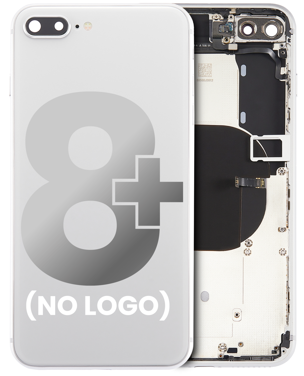 Iphone 8 Plus ile Uyumlu Kasa Bileşenler Önceden Takılmış ile Uyumlu Kasa Gümüş