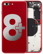 Iphone 8 Plus ile Uyumlu Kasa Bileşenler Önceden Takılmış ile Uyumlu Kasa  Kırmızı