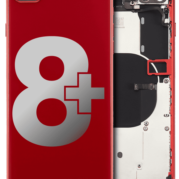Iphone 8 Plus ile Uyumlu Kasa Bileşenler Önceden Takılmış ile Uyumlu Kasa  Kırmızı