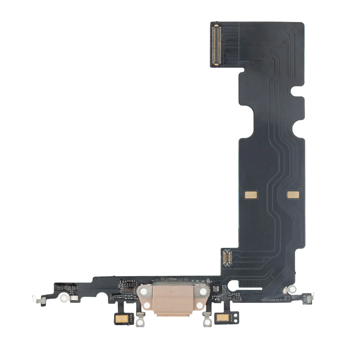 Iphone 8 Plus ile Uyumlu Şarj Portu Esnek Kablosu Premium Gold ile Uyumlu - Görsel 5