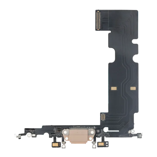 Iphone 8 Plus ile Uyumlu Şarj Portu Esnek Kablosu Premium Gold ile Uyumlu