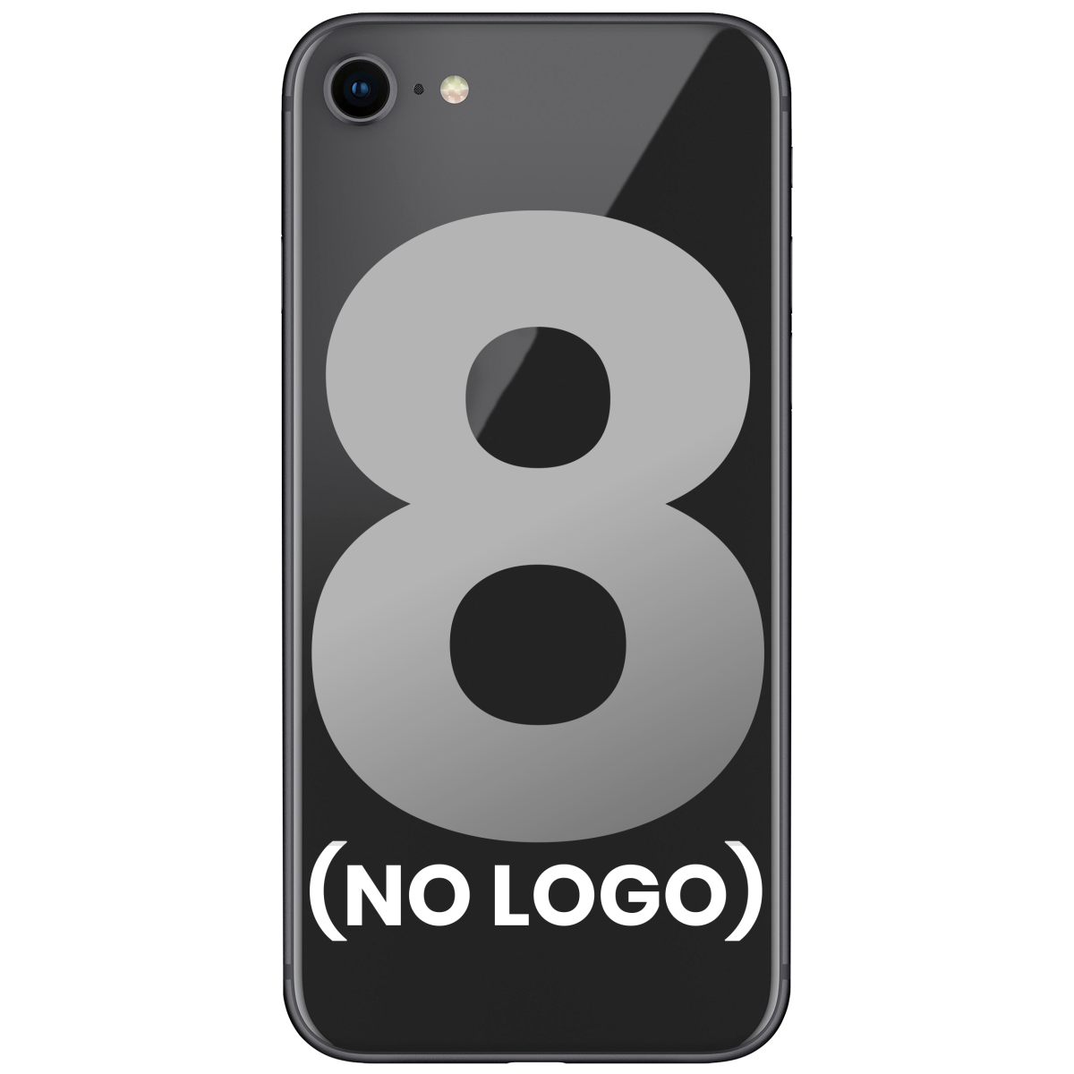 Iphone 8 ile Uyumlu Arka Kapak Camı Arka Kamera Servis Paket Orjinal Ürün Lensi ile Uyumlu Logo Yok Uzay Grisi - Görsel 3
