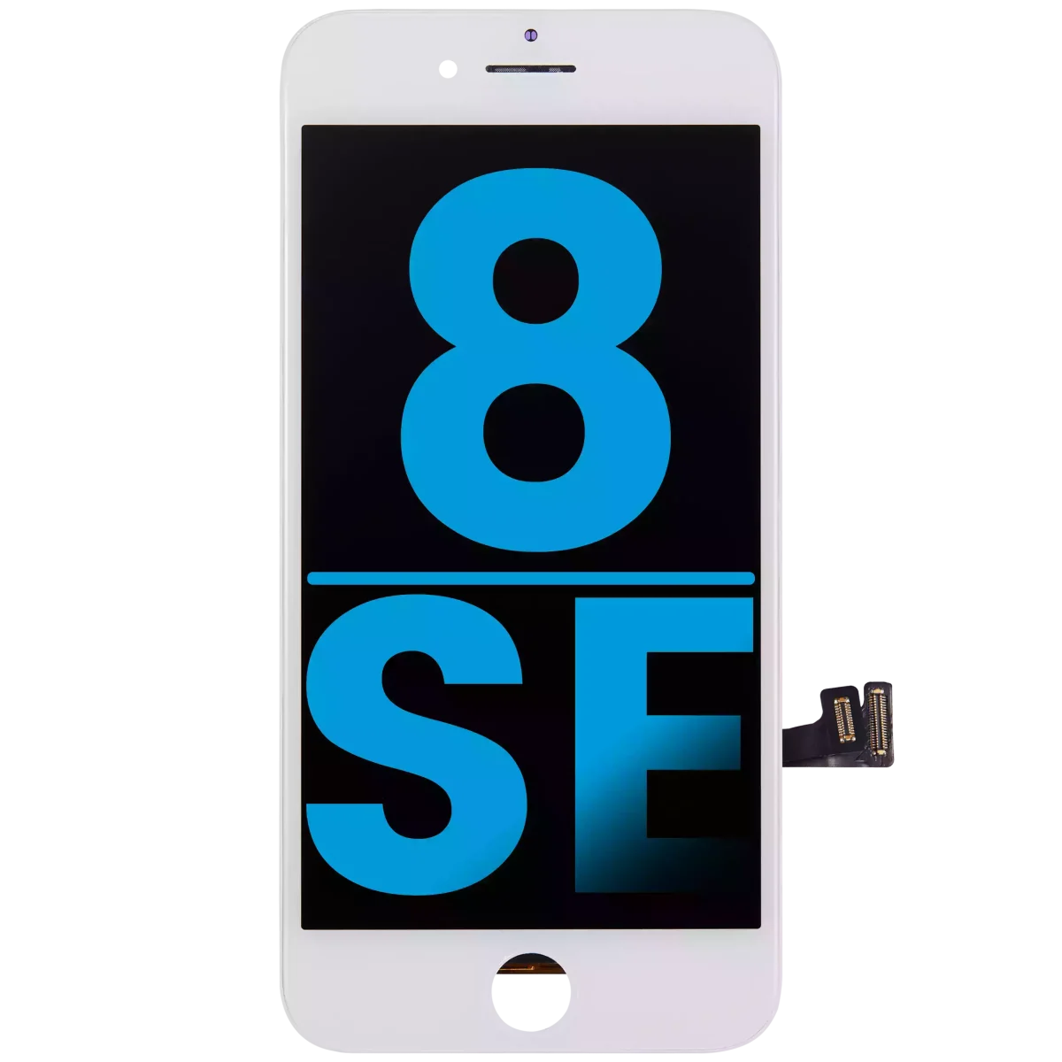 Iphone 8 ile Uyumlu Ekran Dokunmatik Üst Camı Değişmiş Beyaz