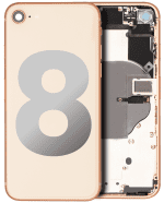 Iphone 8 ile Uyumlu Kasa Bileşenler Önceden Takılmış ile Uyumlu Kasa  Gold