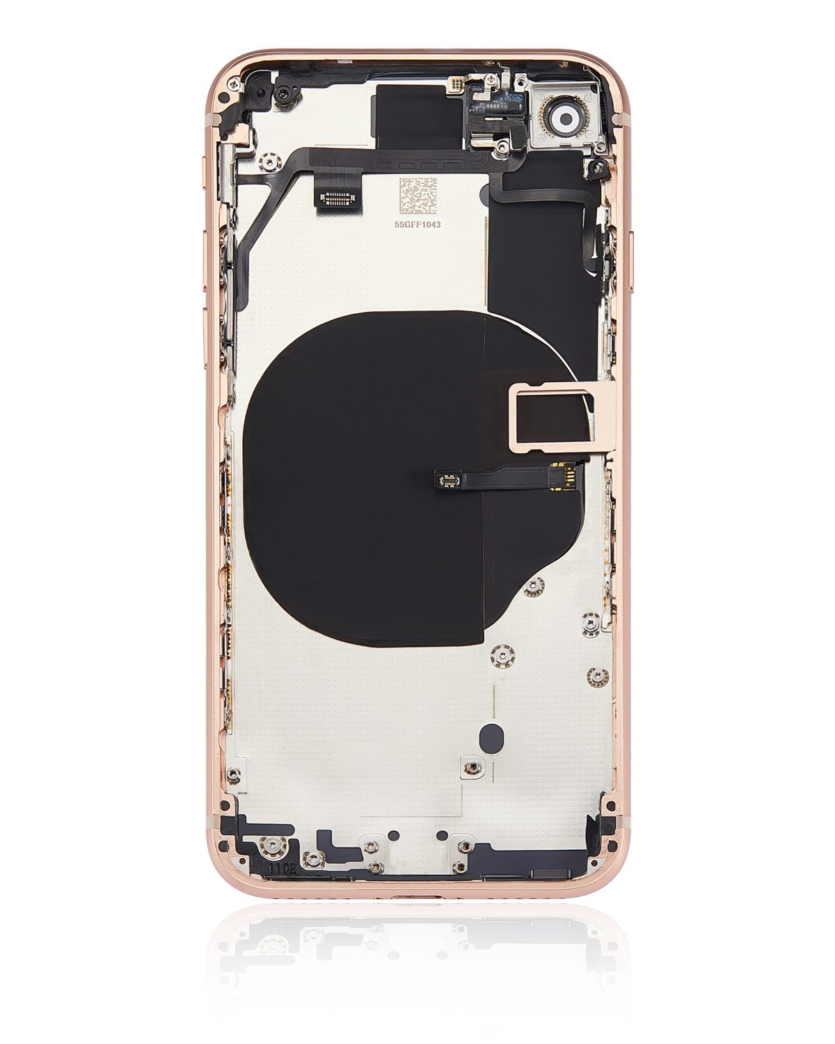 Iphone 8 ile Uyumlu Kasa Bileşenler Önceden Takılmış ile Uyumlu Kasa Gold - Görsel 2