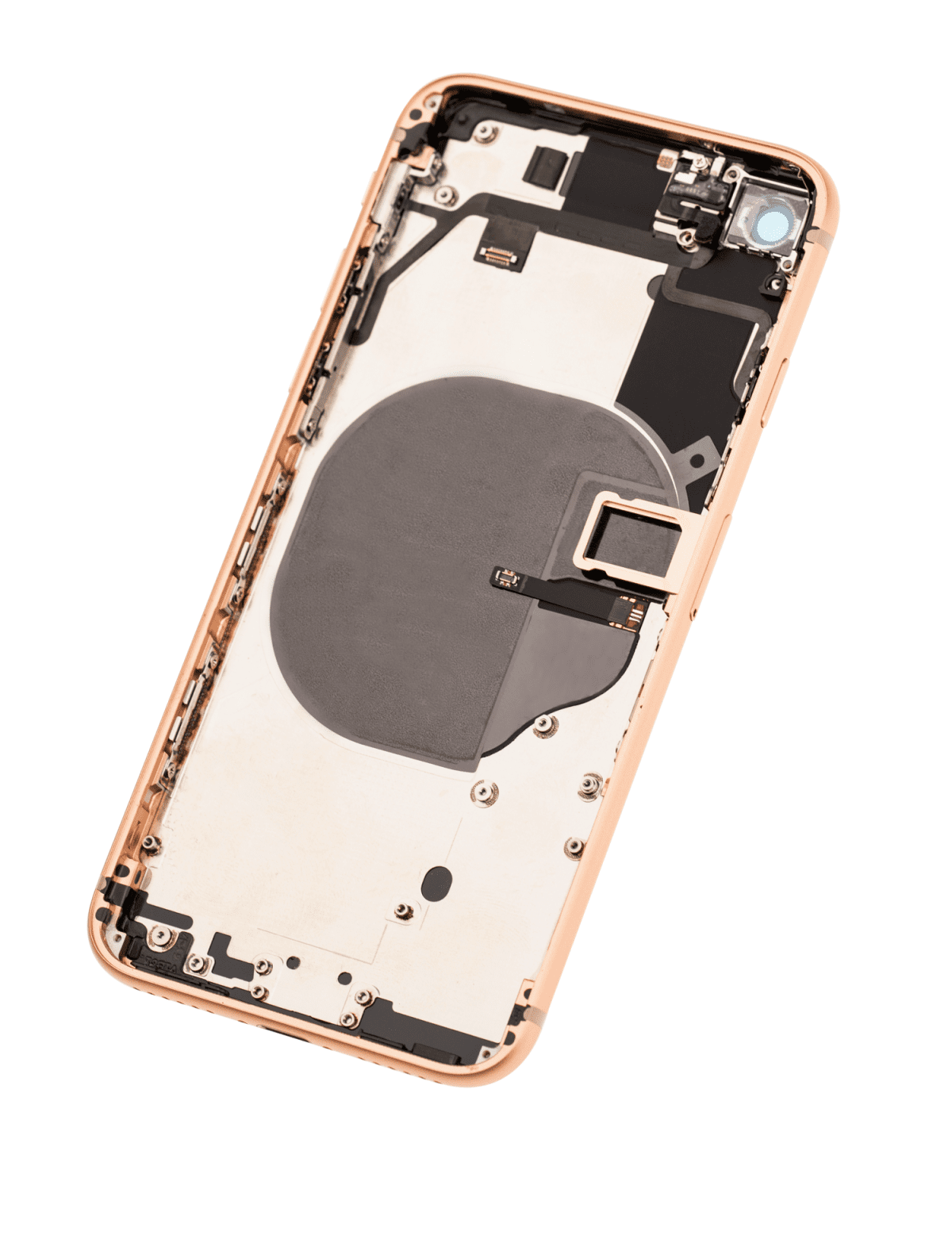 Iphone 8 ile Uyumlu Kasa Bileşenler Önceden Takılmış ile Uyumlu Kasa  Gold - Görsel 4