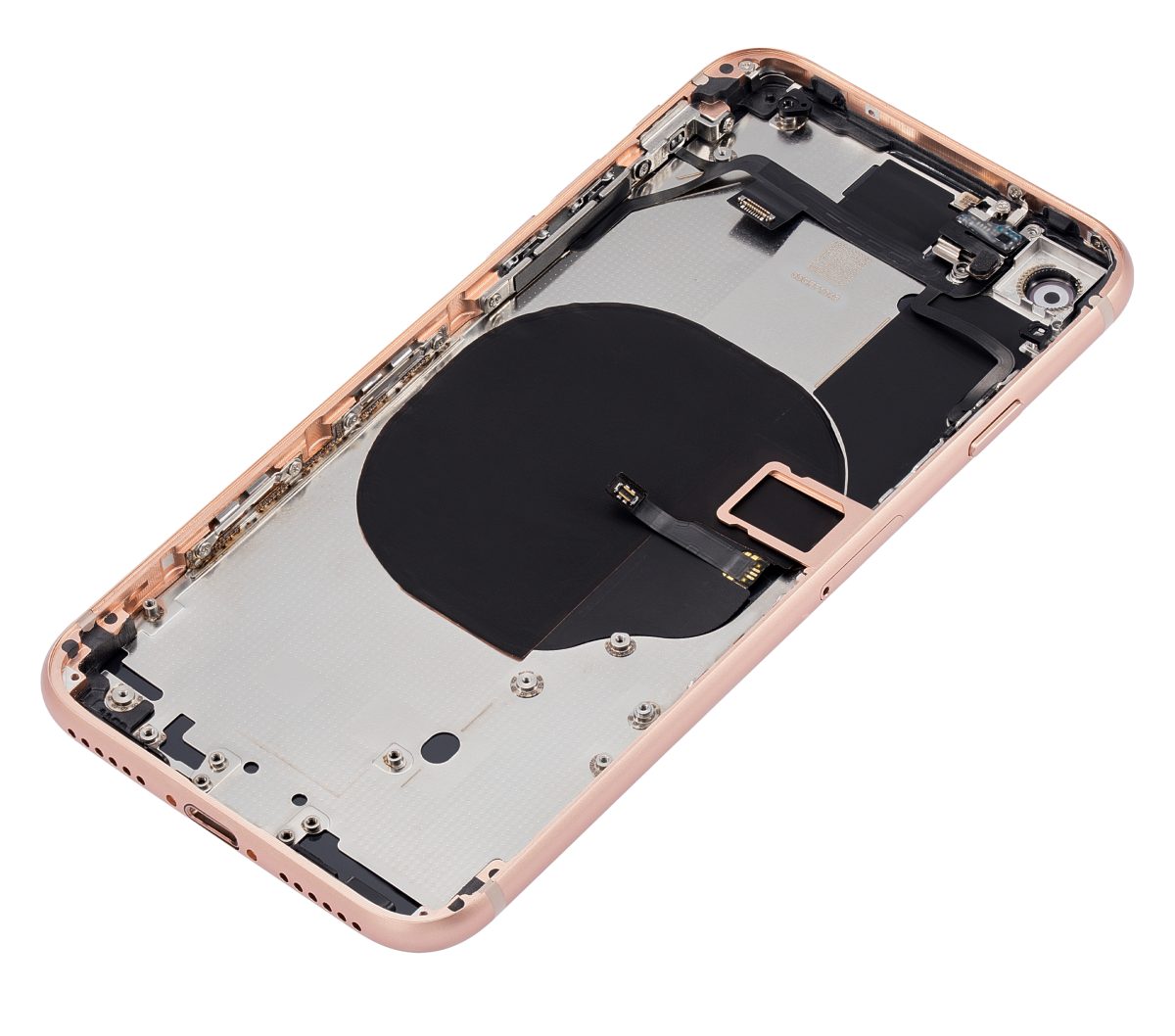 Iphone 8 ile Uyumlu Kasa Bileşenler Önceden Takılmış ile Uyumlu Kasa Gold - Görsel 4