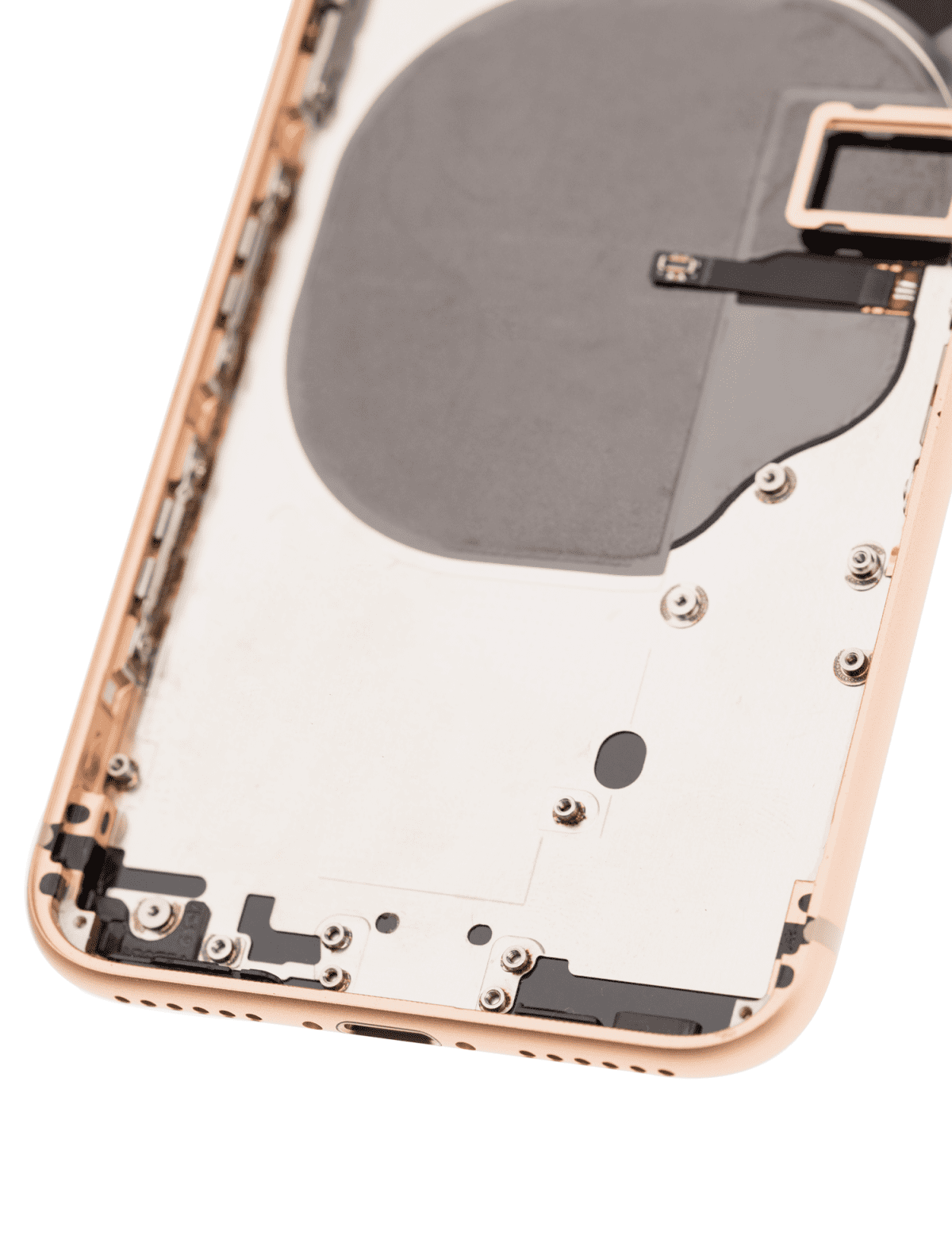 Iphone 8 ile Uyumlu Kasa Bileşenler Önceden Takılmış ile Uyumlu Kasa  Gold - Görsel 5