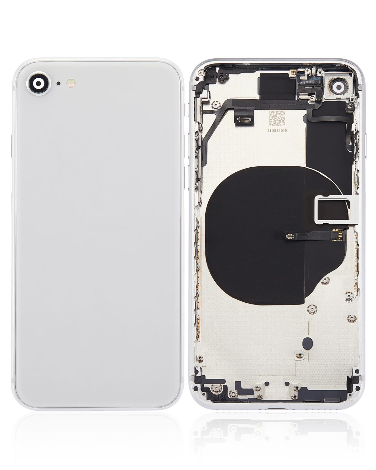 Iphone 8 ile Uyumlu Kasa Bileşenler Önceden Takılmış ile Uyumlu Kasa Gümüş - Görsel 1