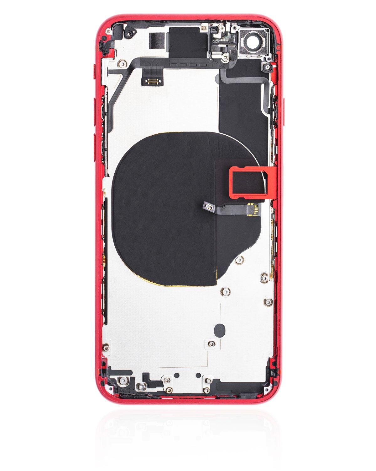 Iphone Se (2020) ile Uyumlu Arka Muhafaza Küçük Bileşenlerle Önceden Takılmış iphone SE 2020 ile Uyumlu Kullanılmış  Çekme: Kırmızı - Görsel 3