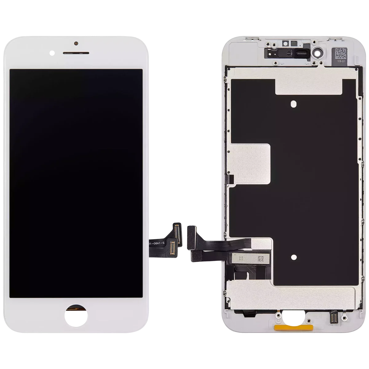 Iphone Se (2020) ile Uyumlu Ekran Dokunmatik Yan Yanayi: A Kalite İncell Beyaz - Görsel 2