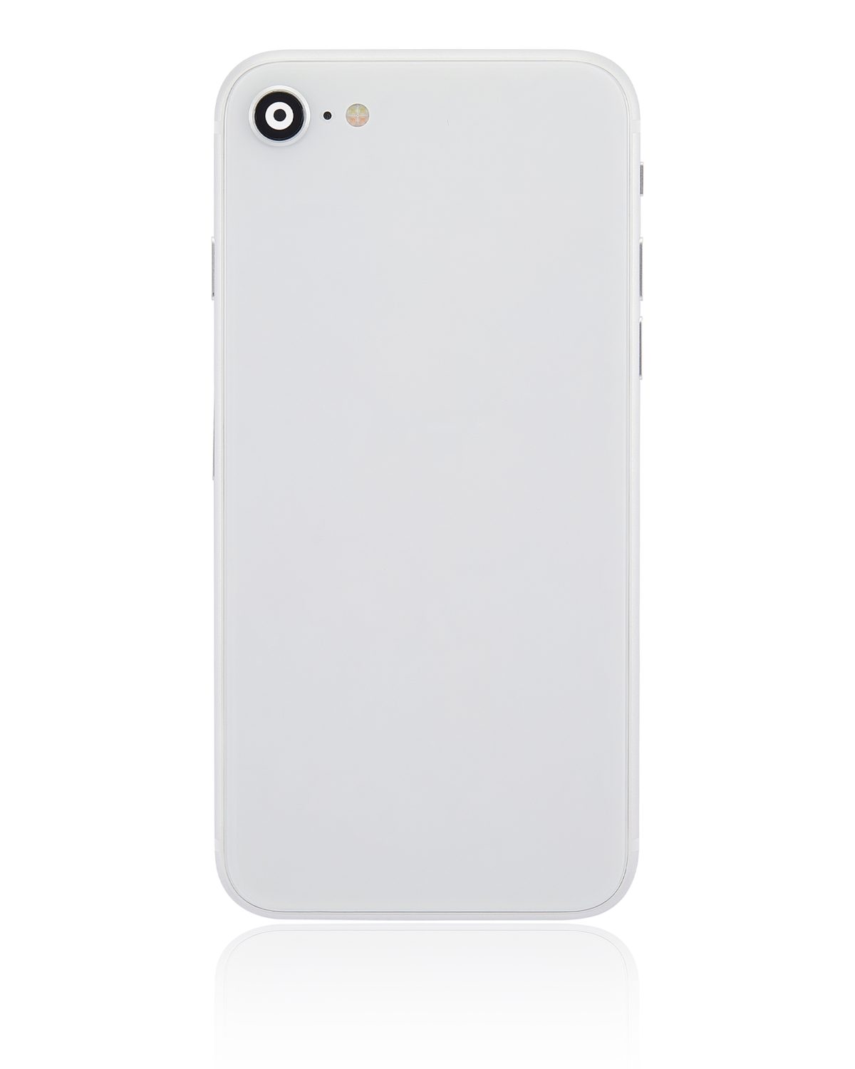 Iphone Se (2020) ile Uyumlu Küçük Bileşenler Önceden Takılmış Arka Muhafaza iphone SE 2020 Logo Yok Plus Beyaz ile Uyumlu - Görsel 3