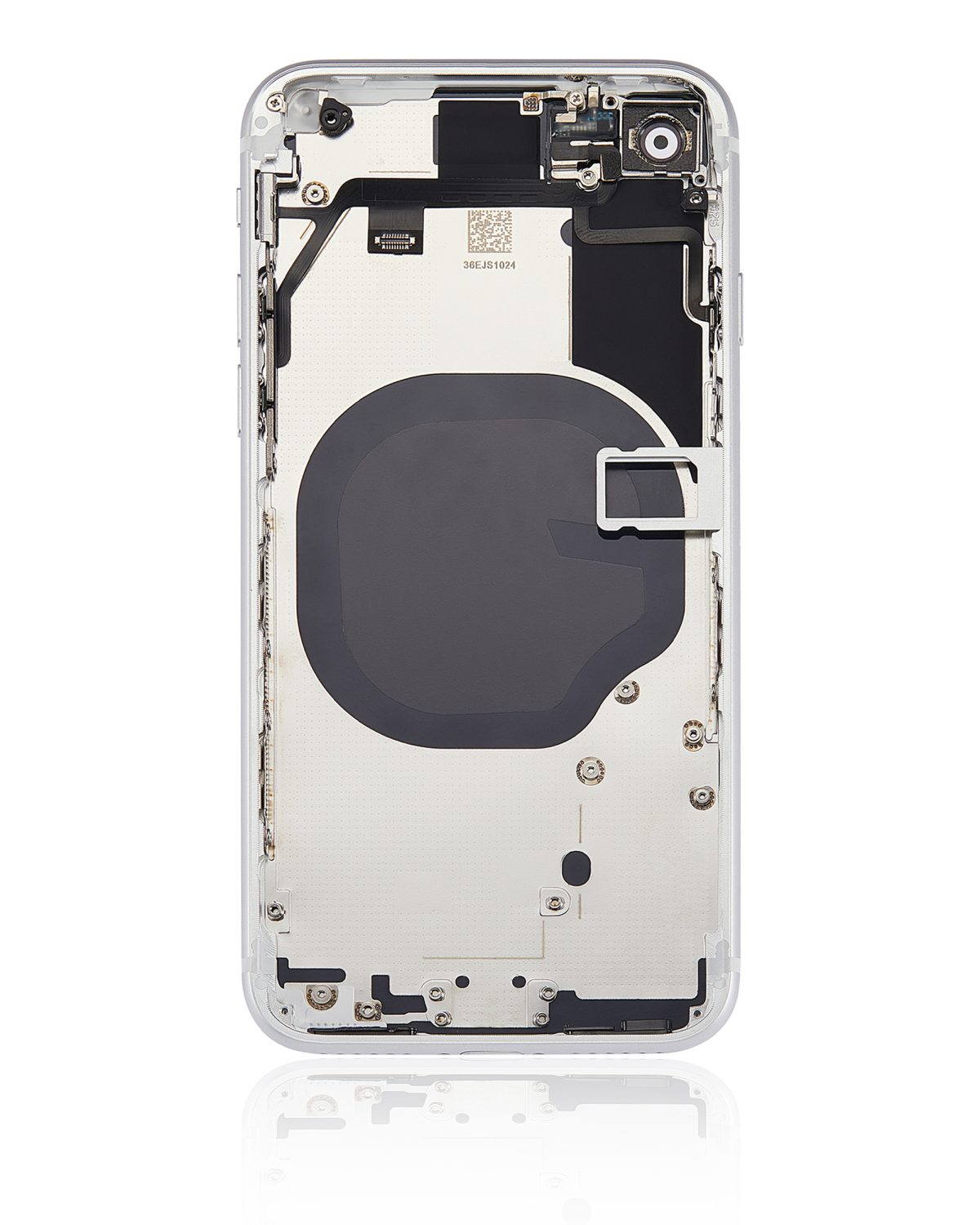 Iphone Se (2020) ile Uyumlu Küçük Bileşenler Önceden Takılmış Arka Muhafaza iphone SE 2020 Logo Yok Plus Beyaz ile Uyumlu - Görsel 4