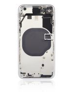 Iphone Se (2020) ile Uyumlu Küçük Bileşenler Önceden Takılmış Arka Muhafaza iphone SE 2020 Logo Yok Plus Beyaz ile Uyumlu - Görsel 4