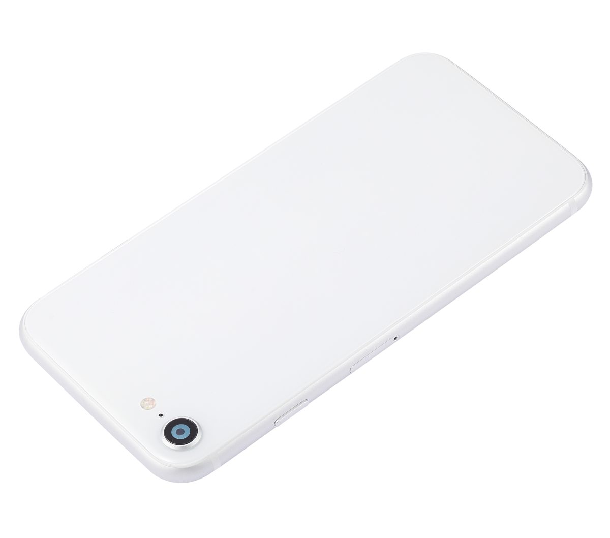 Iphone Se (2020) ile Uyumlu Küçük Bileşenler Önceden Takılmış Arka Muhafaza iphone SE 2020 Logo Yok Plus Beyaz ile Uyumlu - Görsel 5