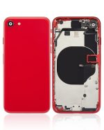 Iphone Se (2020) ile Uyumlu Küçük Bileşenler Önceden Takılmış Arka Muhafaza iphone SE 2020 Logo Yok Plus Kırmızı ile Uyumlu - Görsel 2