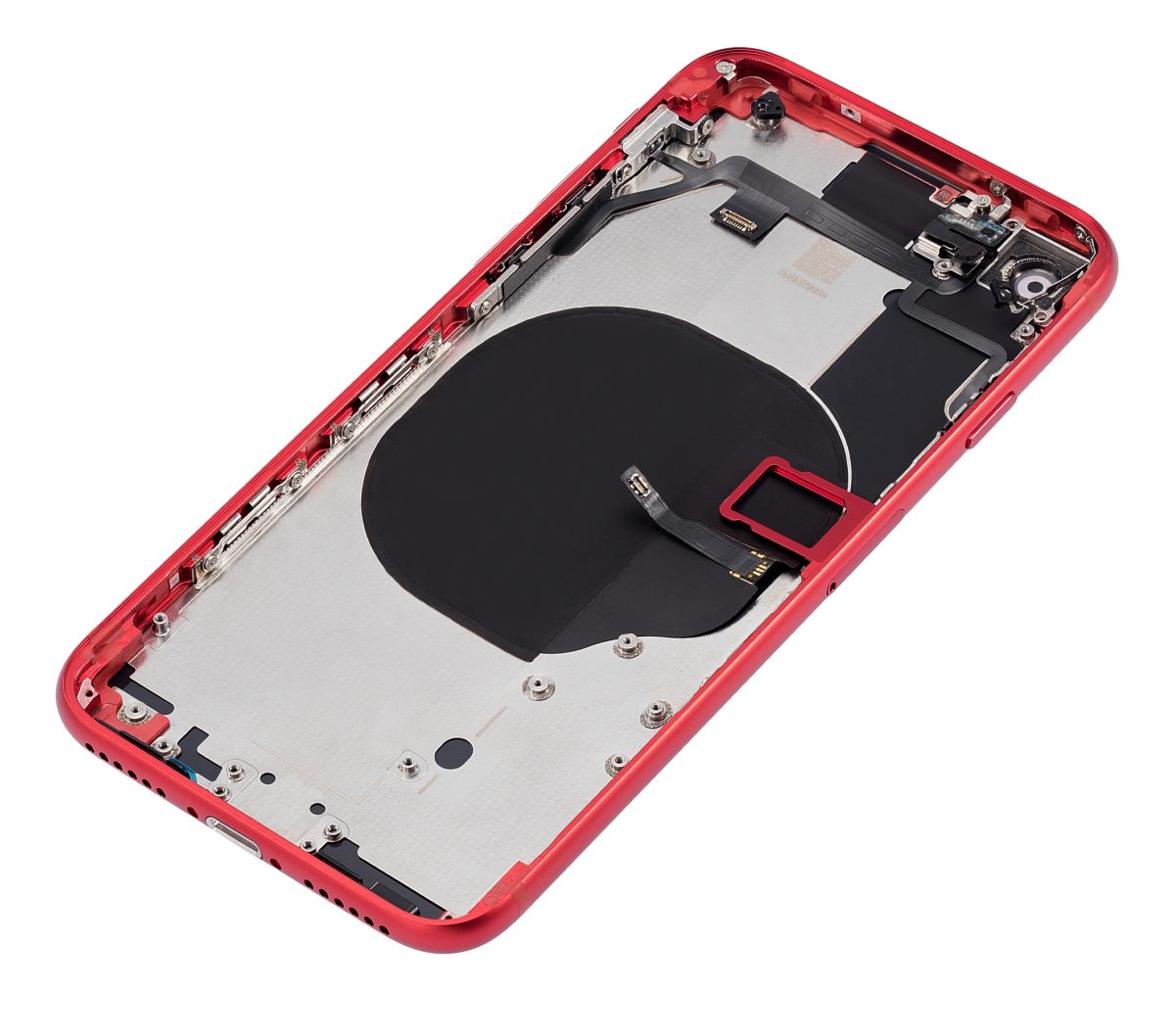 Iphone Se (2020) ile Uyumlu Küçük Bileşenler Önceden Takılmış Arka Muhafaza iphone SE 2020 Logo Yok Plus Kırmızı ile Uyumlu - Görsel 5