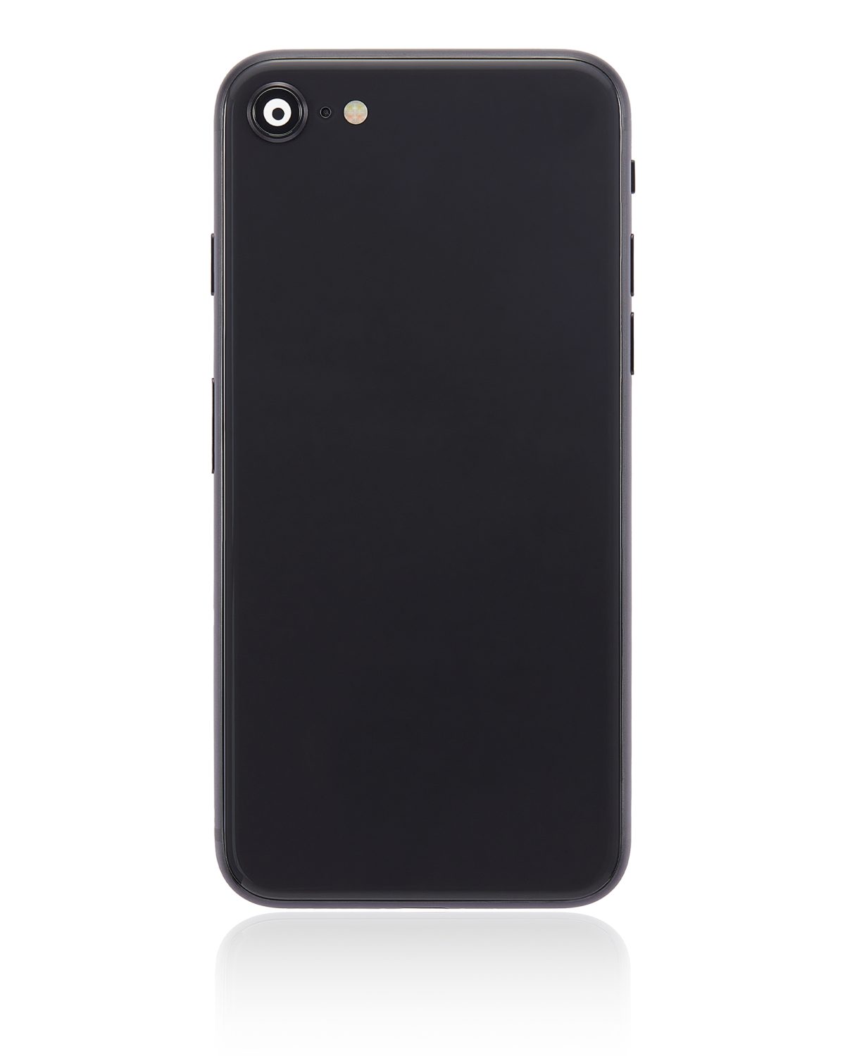 Iphone Se (2020) ile Uyumlu Küçük Bileşenler Önceden Takılmış Arka Muhafaza iphone SE 2020 Logo Yok Plus Siyah ile Uyumlu - Görsel 3