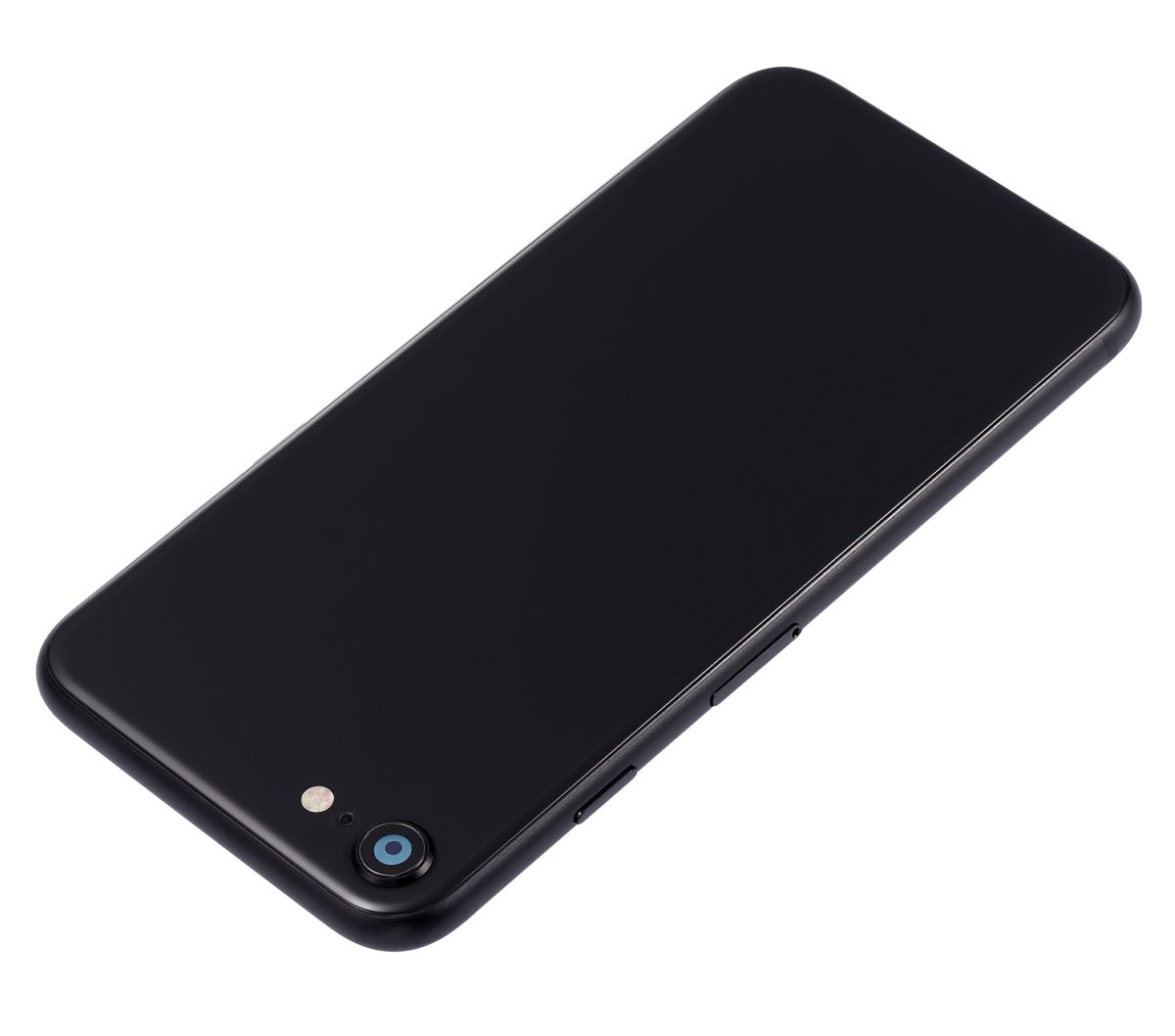 Iphone Se (2020) ile Uyumlu Küçük Bileşenler Önceden Takılmış Arka Muhafaza iphone SE 2020 Logo Yok Plus Siyah ile Uyumlu - Görsel 5