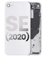 Iphone Se (2020) ile Uyumlu Küçük Bileşenler Önceden Takılmış Arka Muhafaza iphone SE 2020 ile Uyumlu Kullanılmış  Çekme: Sınıf A Beyaz - Görsel 2