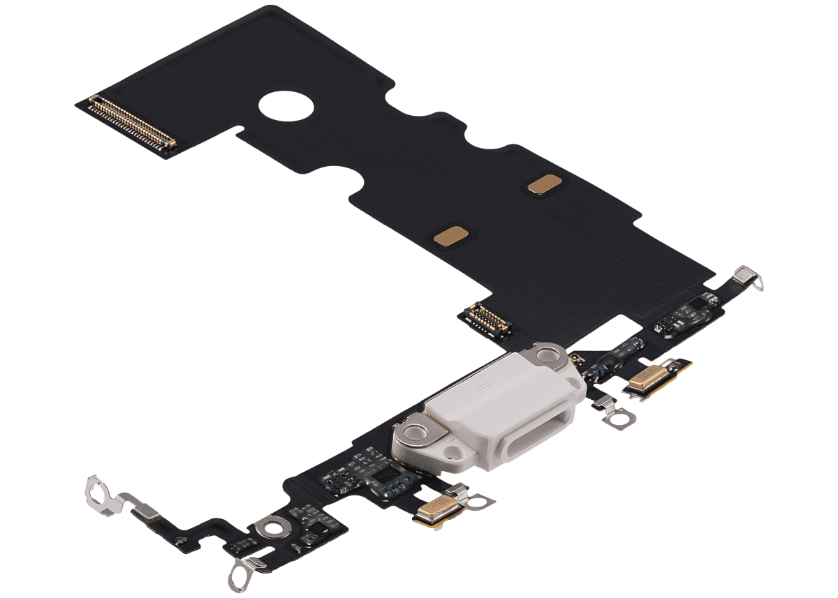 Iphone Se (2020) ile Uyumlu Şarj Portu Esnek Kablosu iphone SE 2020 Premium Beyaz ile Uyumlu - Görsel 4