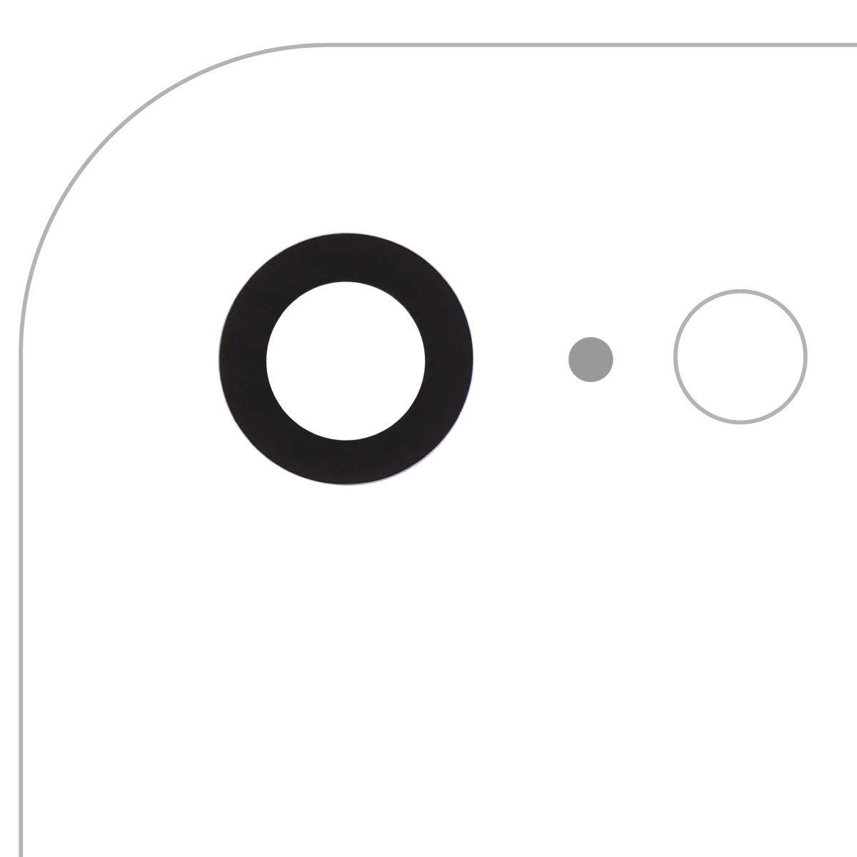 Iphone Se (2020) ile Uyumlu Yapışkanlı Arka Kamera Servis Paket Orjinal Ürün Lensi Sadece Cam iphone 7 / 8 / SE 2020 / SE 2022 ile Uyumlu Tüm Renkler  Gerçek Safir / Premium