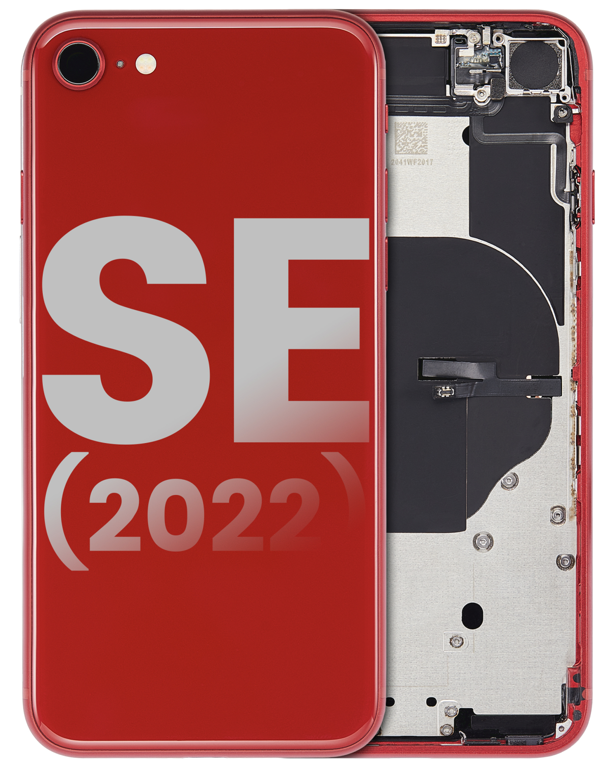 Iphone Se (2022) ile Uyumlu Arka Muhafaza Küçük Bileşenlerle Önceden Takılmış iphone SE 2022 ile Uyumlu Kullanılmış  Çekme: Sınıf A Kırmızı
