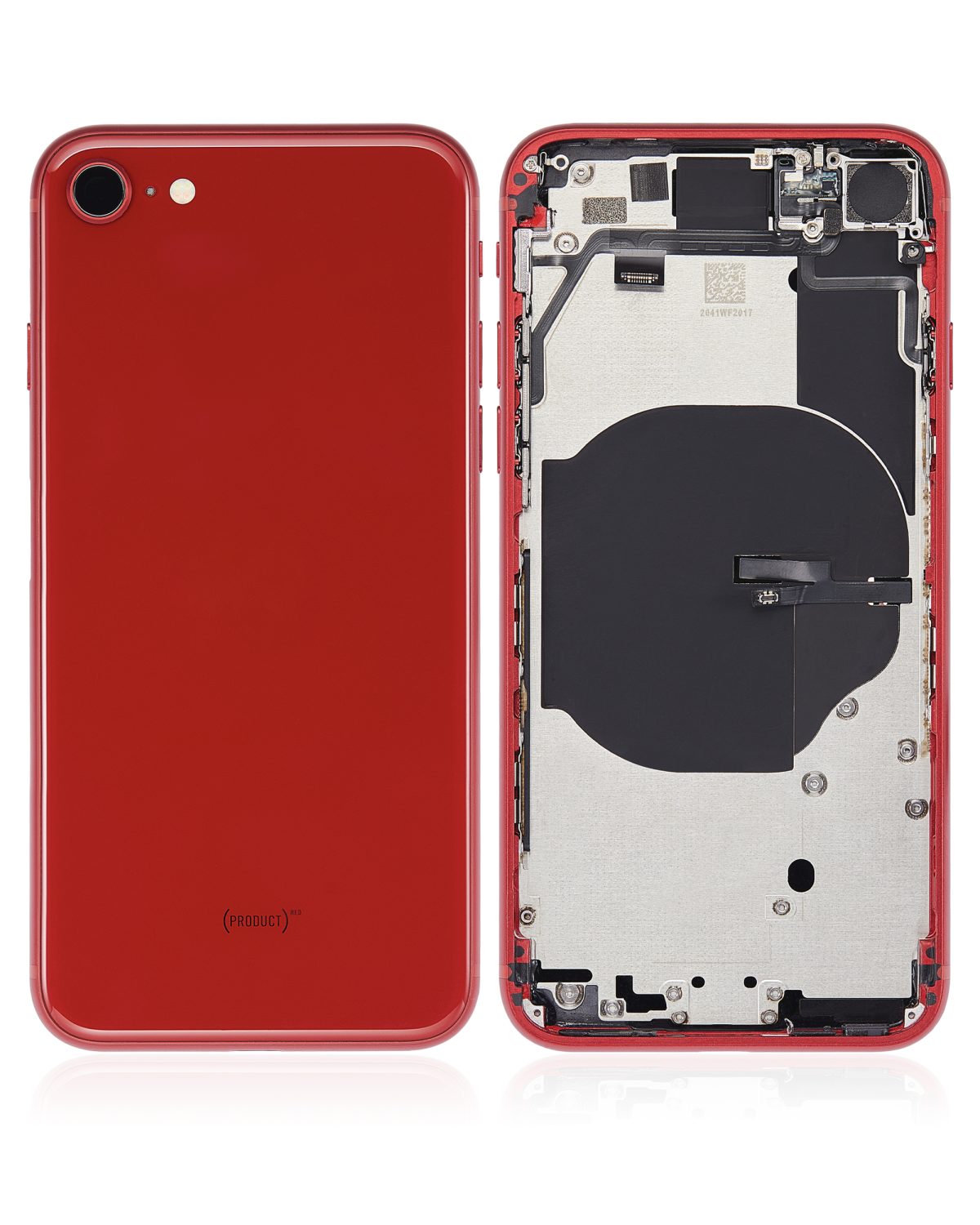 Iphone Se (2022) ile Uyumlu Kasa Bileşenler Önceden Takılmış iphone SE 2022 ile Uyumlu Kasa  Kırmızı - Görsel 2