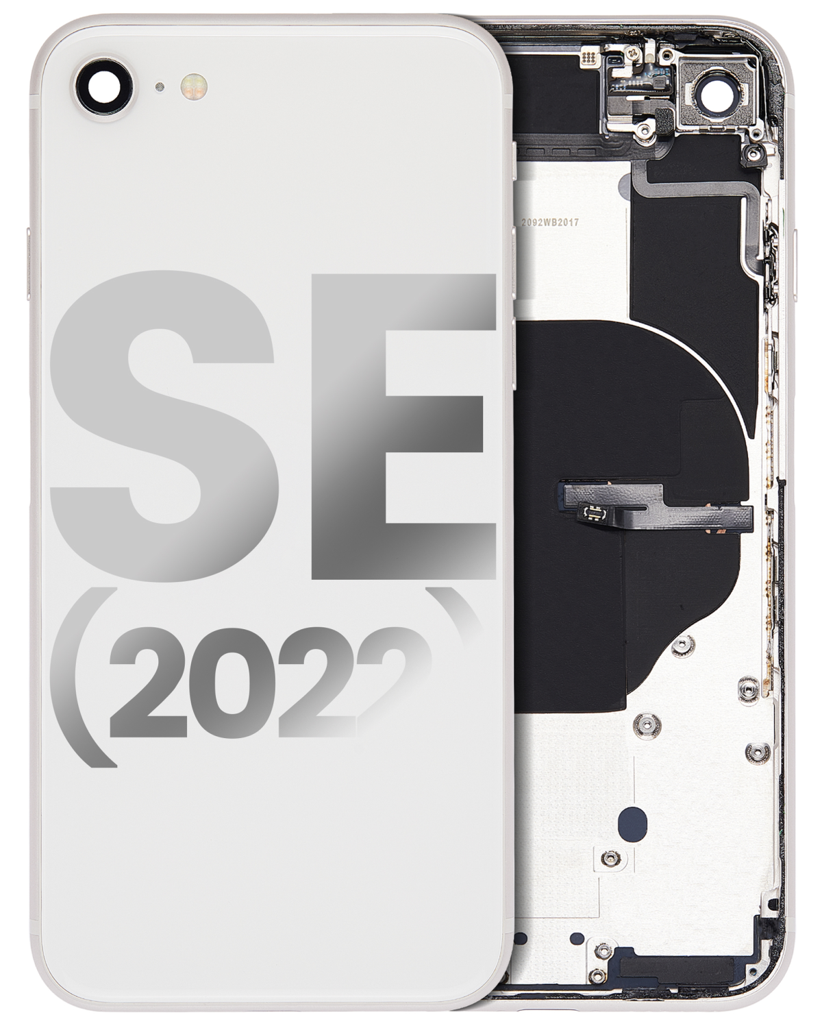 Iphone Se (2022) ile Uyumlu Küçük Bileşenler Önceden Takılmış Arka Muhafaza iphone SE 2022 ile Uyumlu Kullanılmış  Çekme: Sınıf A Starlight
