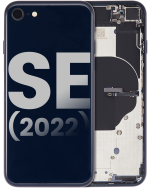 Iphone Se (2022) ile Uyumlu Küçük Bileşenler Önceden Takılmış Arka Muhafaza iphone SE 2022 ile Uyumlu Kullanılmış  Çekme: Sınıf C Gece ​​Yarısı