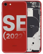 Iphone Se (2022) ile Uyumlu Küçük Bileşenler Önceden Takılmış Arka Muhafaza iphone SE 2022 ile Uyumlu Kullanılmış  Çekme: Sınıf C Kırmızı