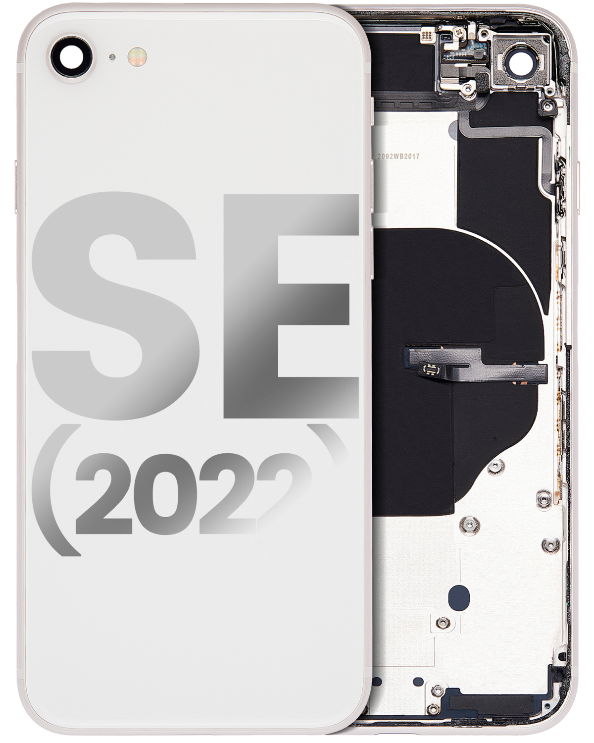 Iphone Se (2022) ile Uyumlu Küçük Bileşenler Önceden Takılmış Arka Muhafaza iphone SE 2022 ile Uyumlu Kullanılmış  Çekme:  Starlight - Görsel 3