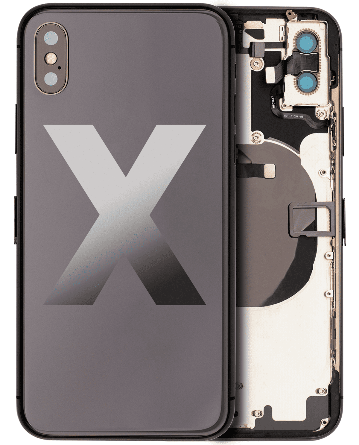 Iphone X ile Uyumlu Kasa Bileşenler Önceden Takılmış ile Uyumlu Kasa Kasa Uzay Grisi