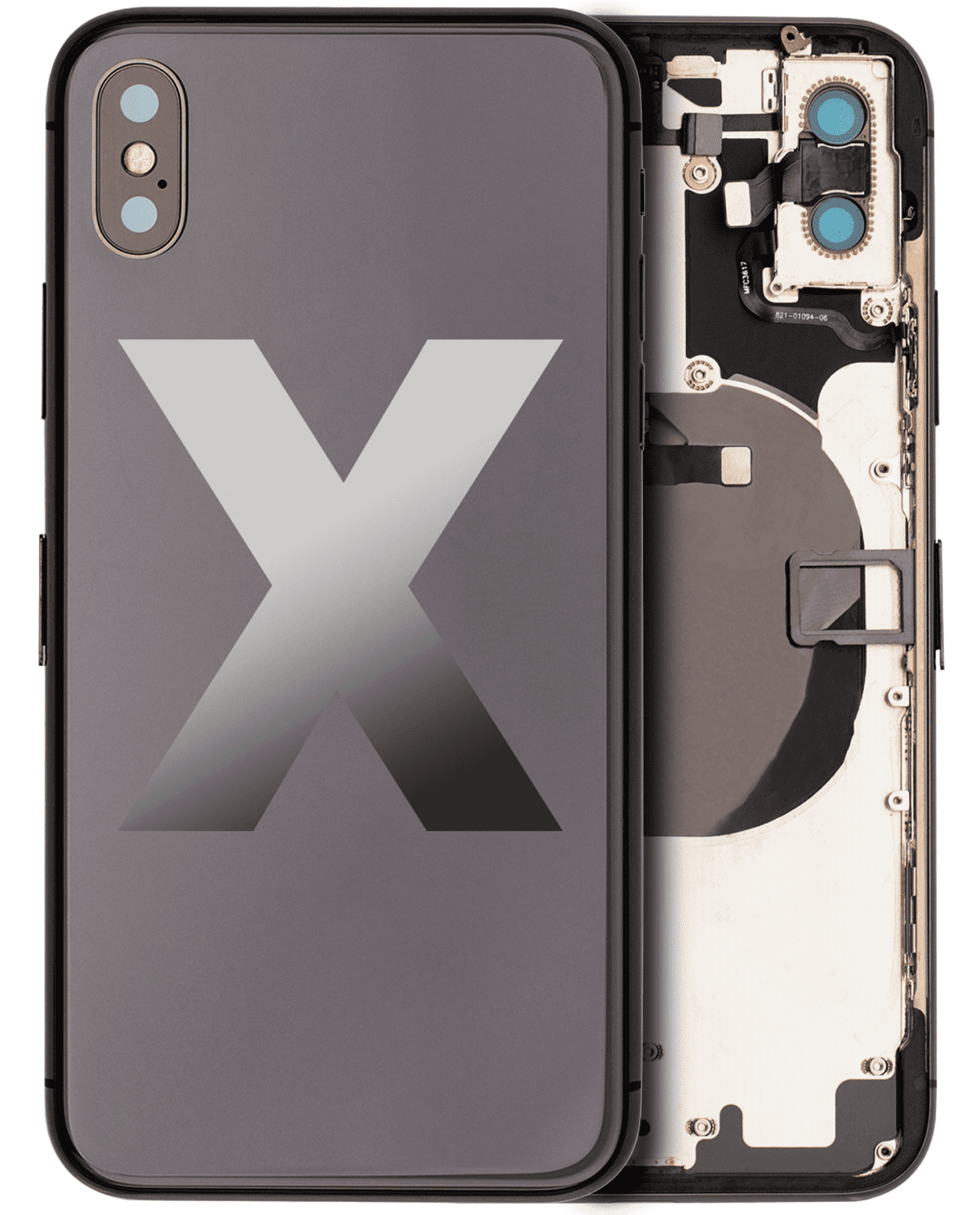 Iphone X ile Uyumlu Kasa Bileşenler Önceden Takılmış ile Uyumlu Kasa  Uzay Grisi